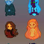 Ava's Demon Cast (chibis)