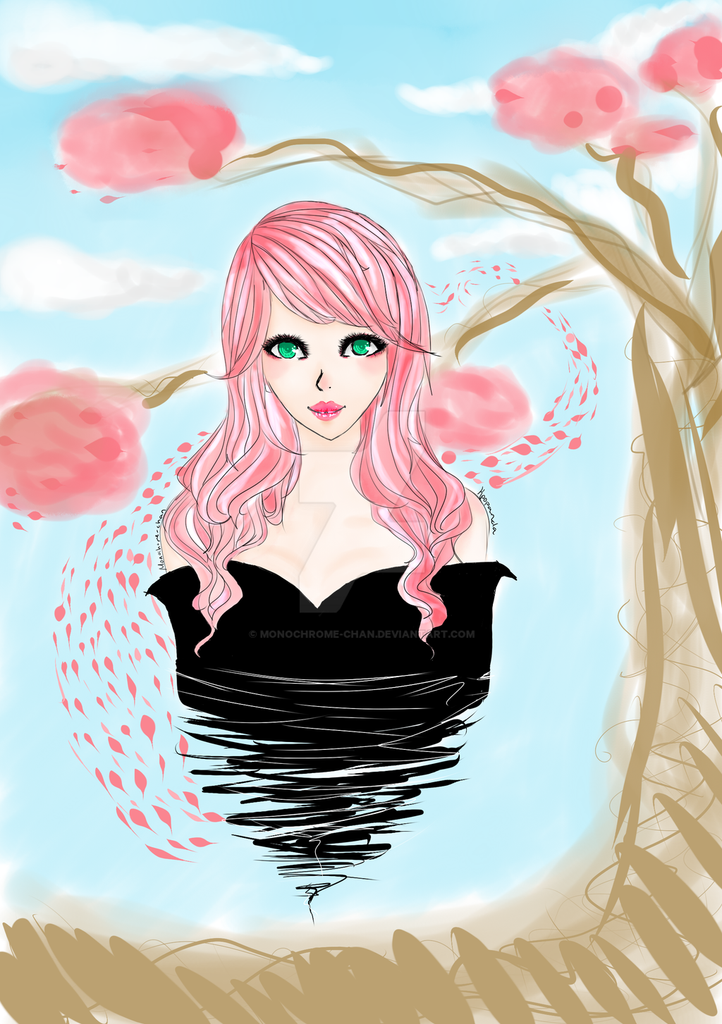 Sakura Ink by Monochrome-chan on DeviantArt