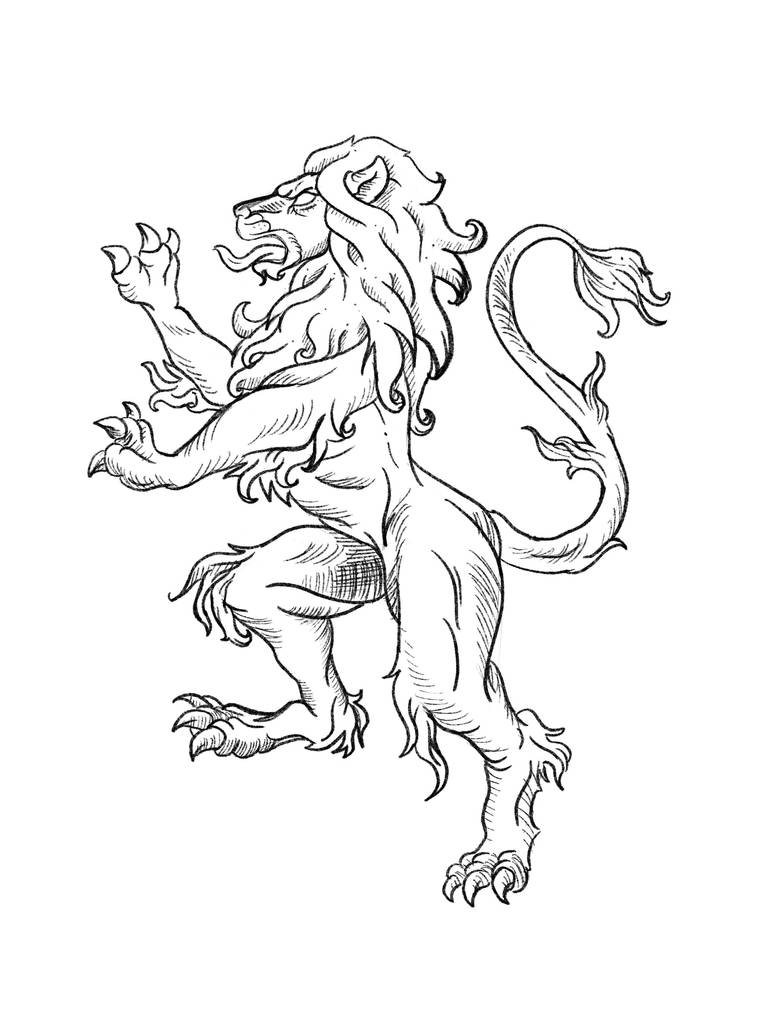 Rampant Lion Tattoo Design by SommerSkye on DeviantArt