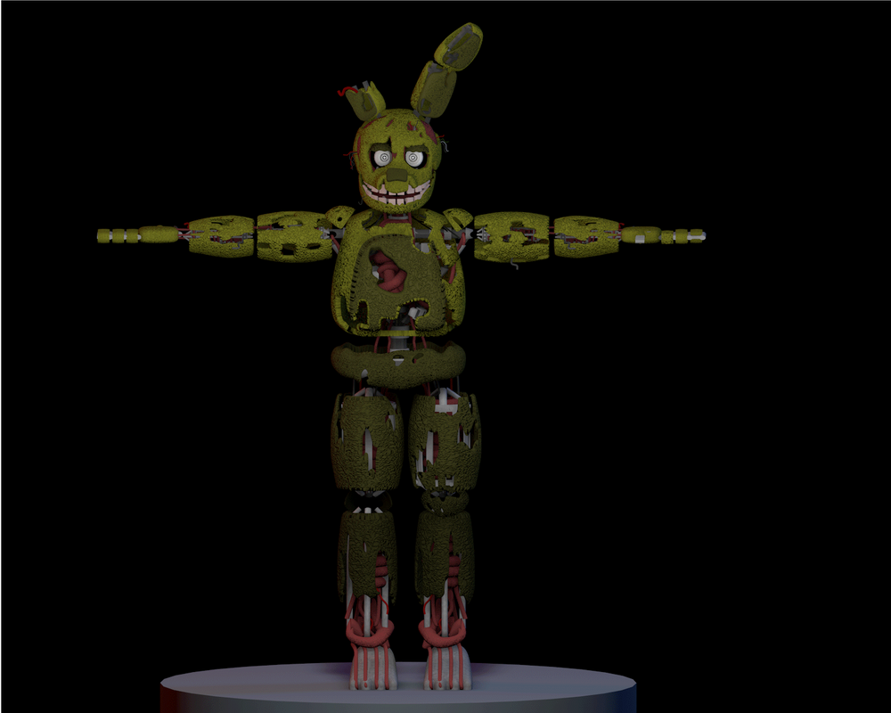 Springtrap V2 springtrap v2 360 by Maximorra on DeviantArt