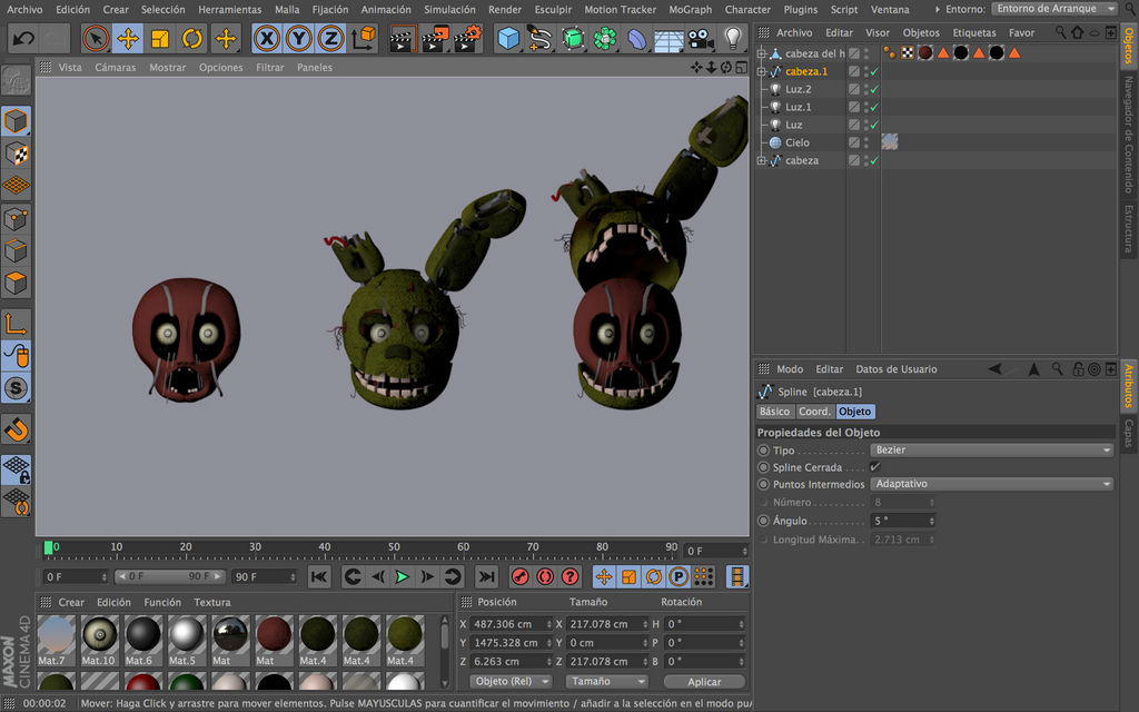 springtrap head by Maximorra on DeviantArt