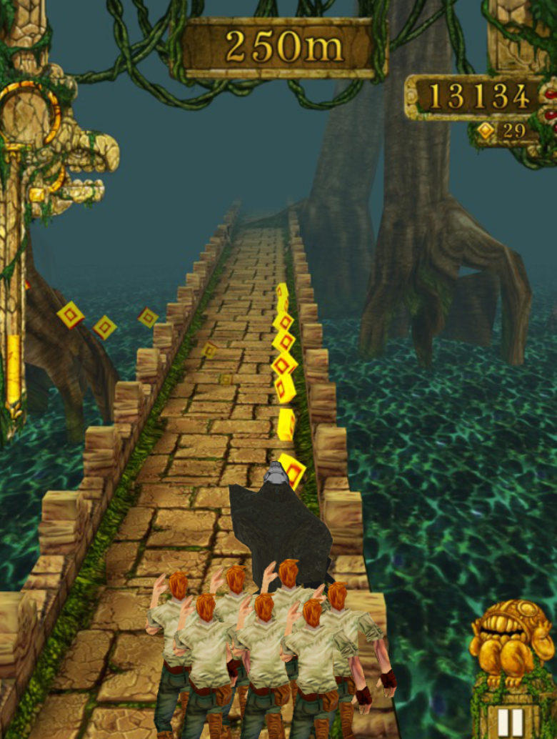 Ah yes, a normal Temple Run game. by Tomthedeviant2 on DeviantArt