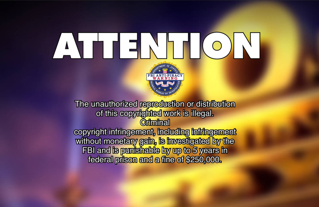 Fbi Warning 20th Century Fox The Warning From The Beginning Of The Six