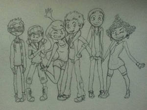 Bubble Guppies HS Pencil Drawing