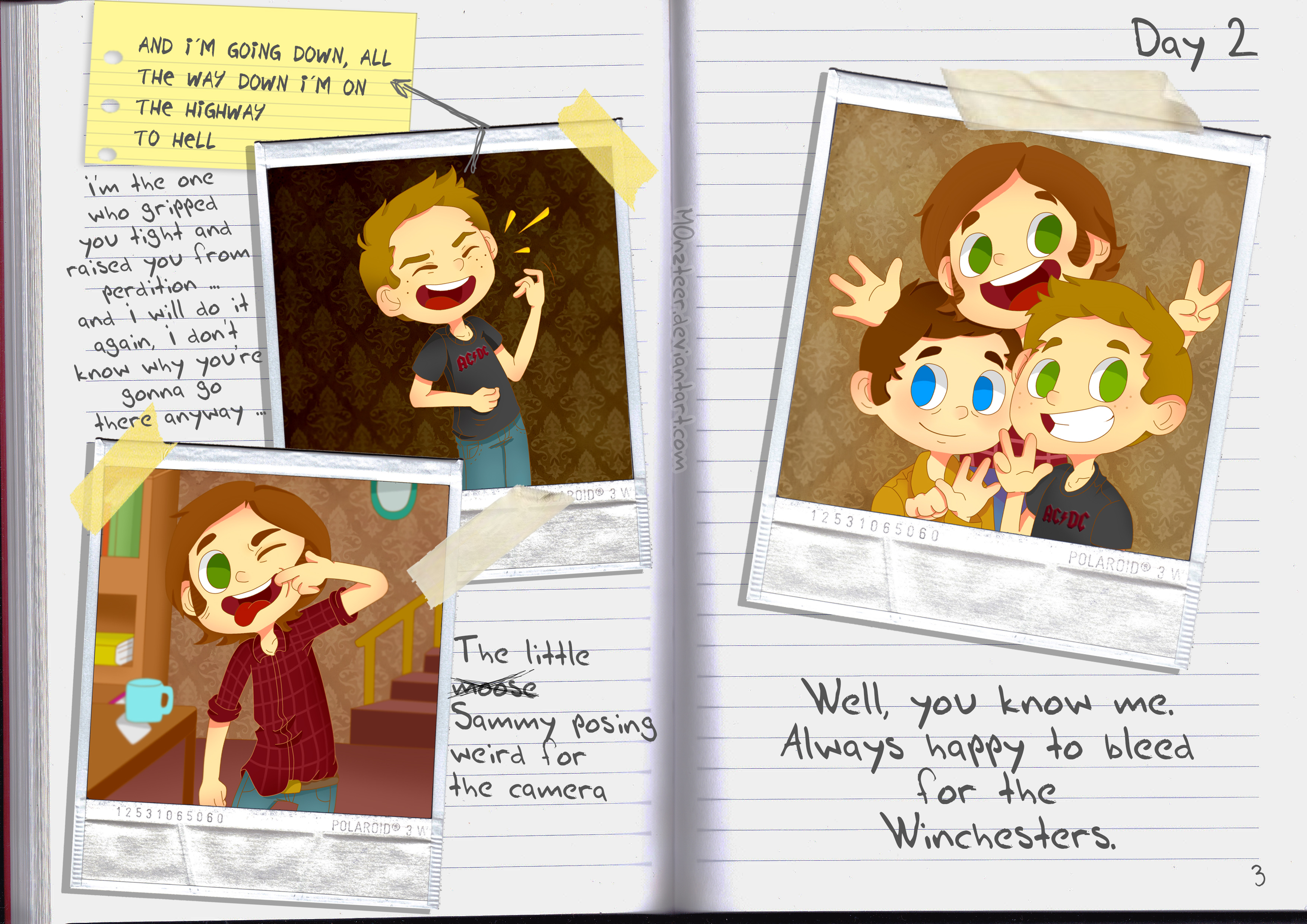 Castiel's Diary, The Winchester  brothers