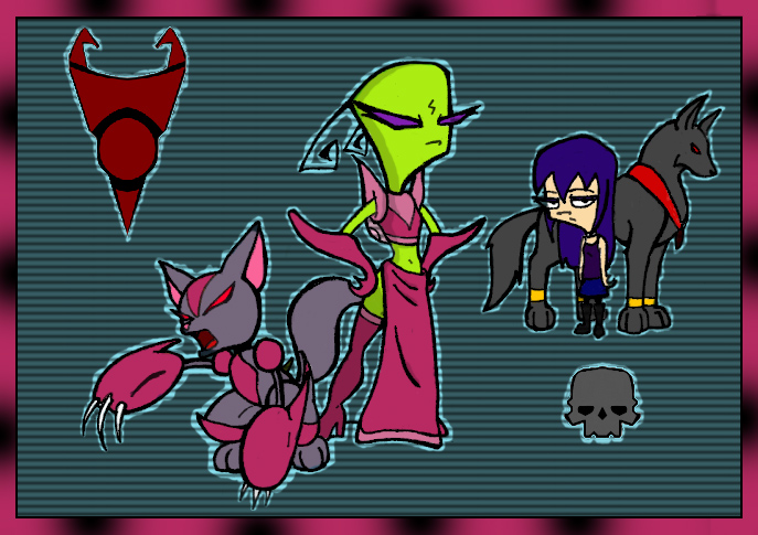 Fae and Kyoven -Invader Zim-