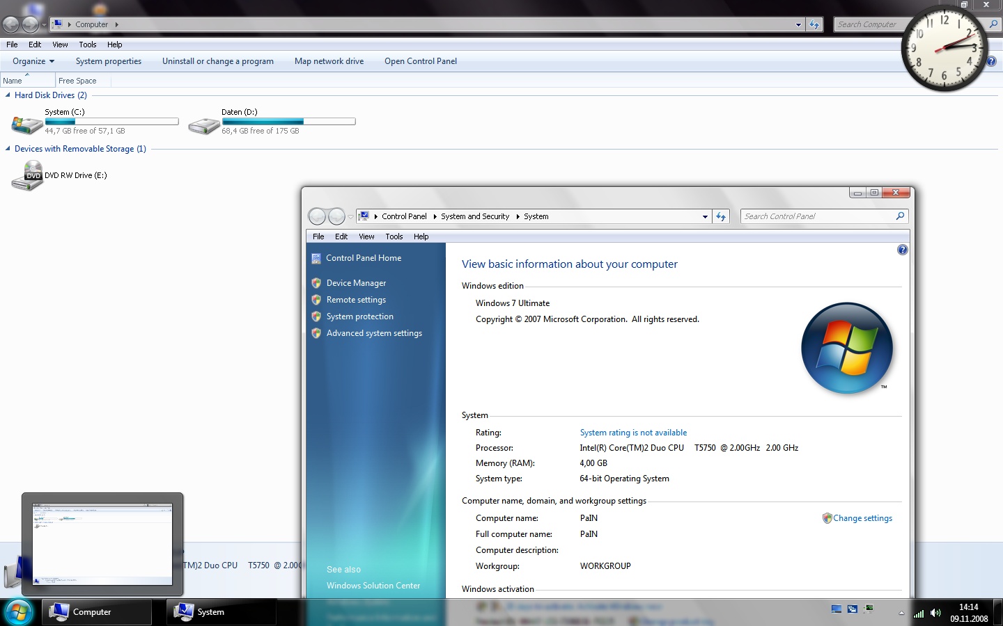 Windows 7 6801 with Superbar