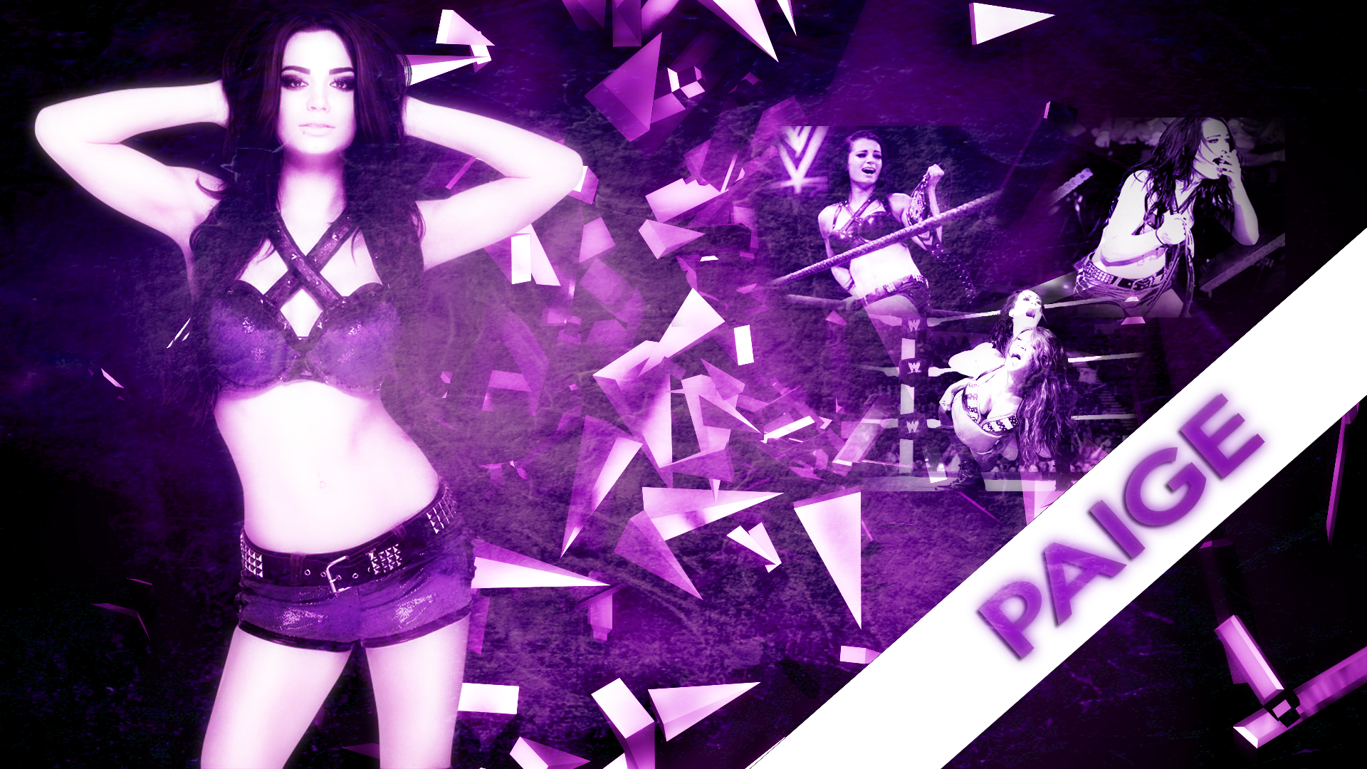 WWE - Divas Champion Paige - Custom Wallpaper