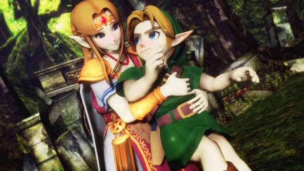 MMD - SSBU Zelda and Young Link