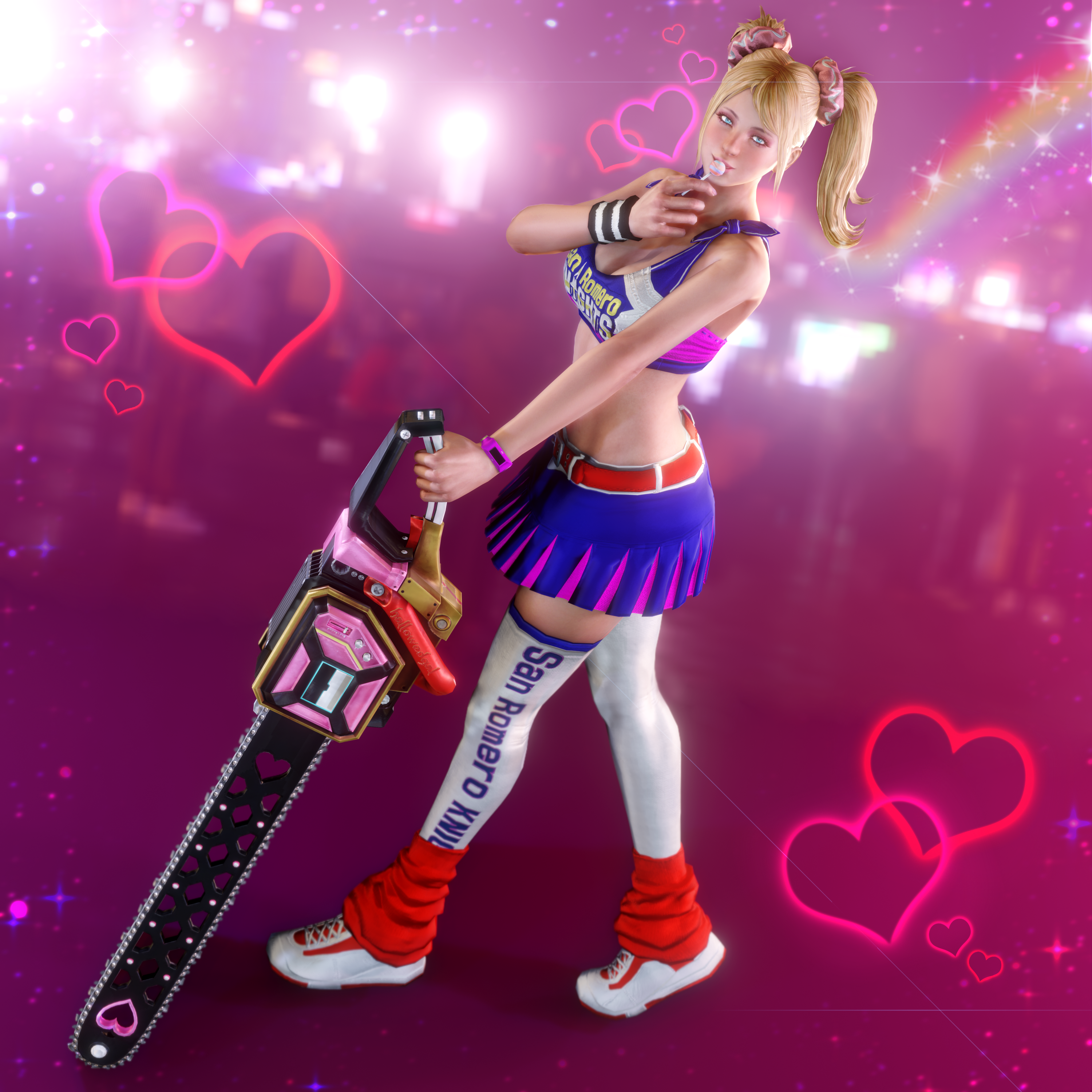 Lollipop Chainsaw Juliet Starling Statue by chriswalsh.deviantart