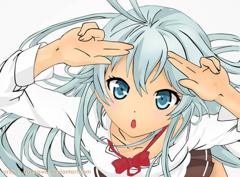 Touwa Erio from Denpa Onna chara vector