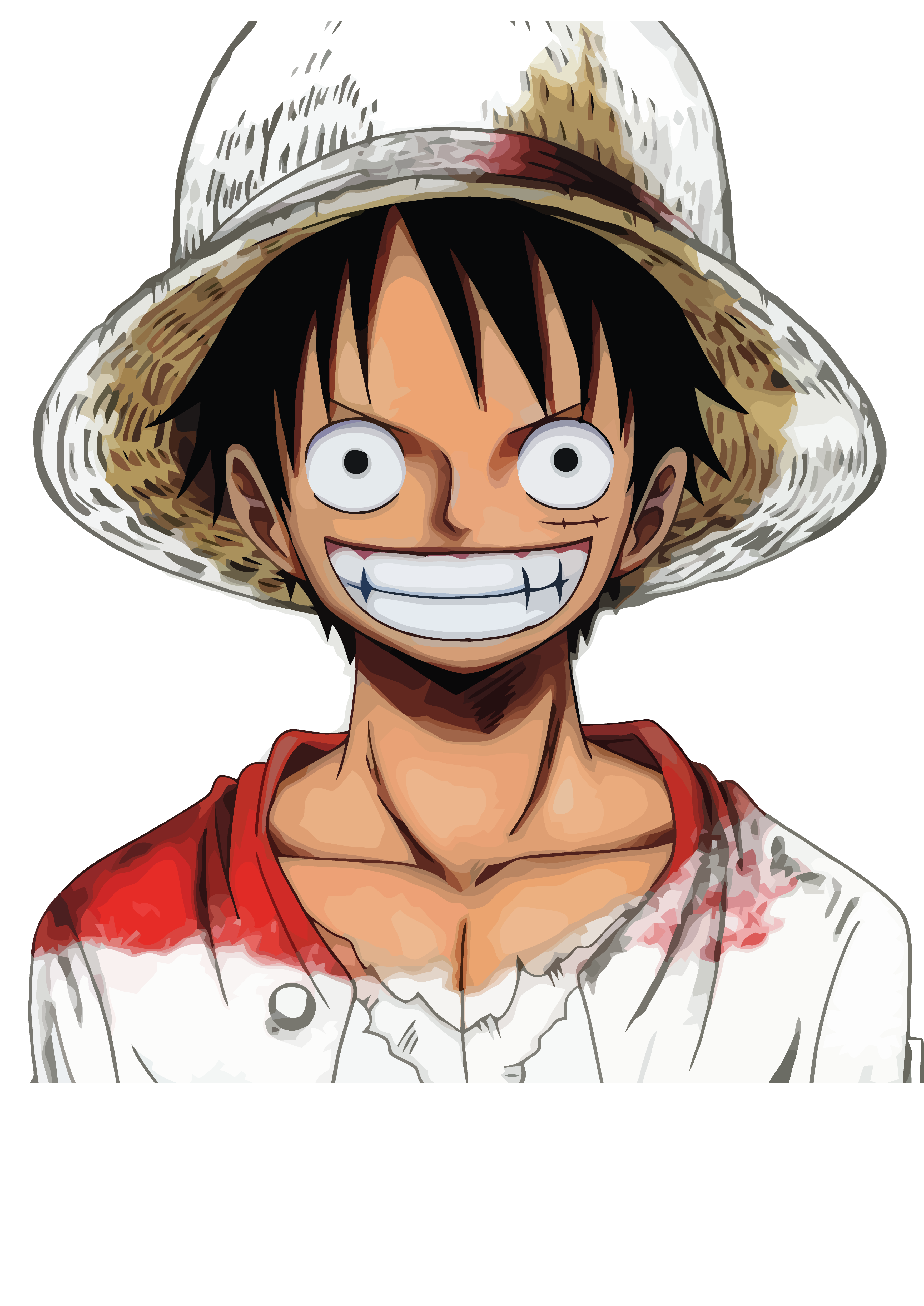 Luffy Render Deviantart Smiling Luffy (Render) by daezawa on DeviantArt