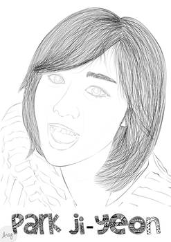 Park Ji-yeon line art