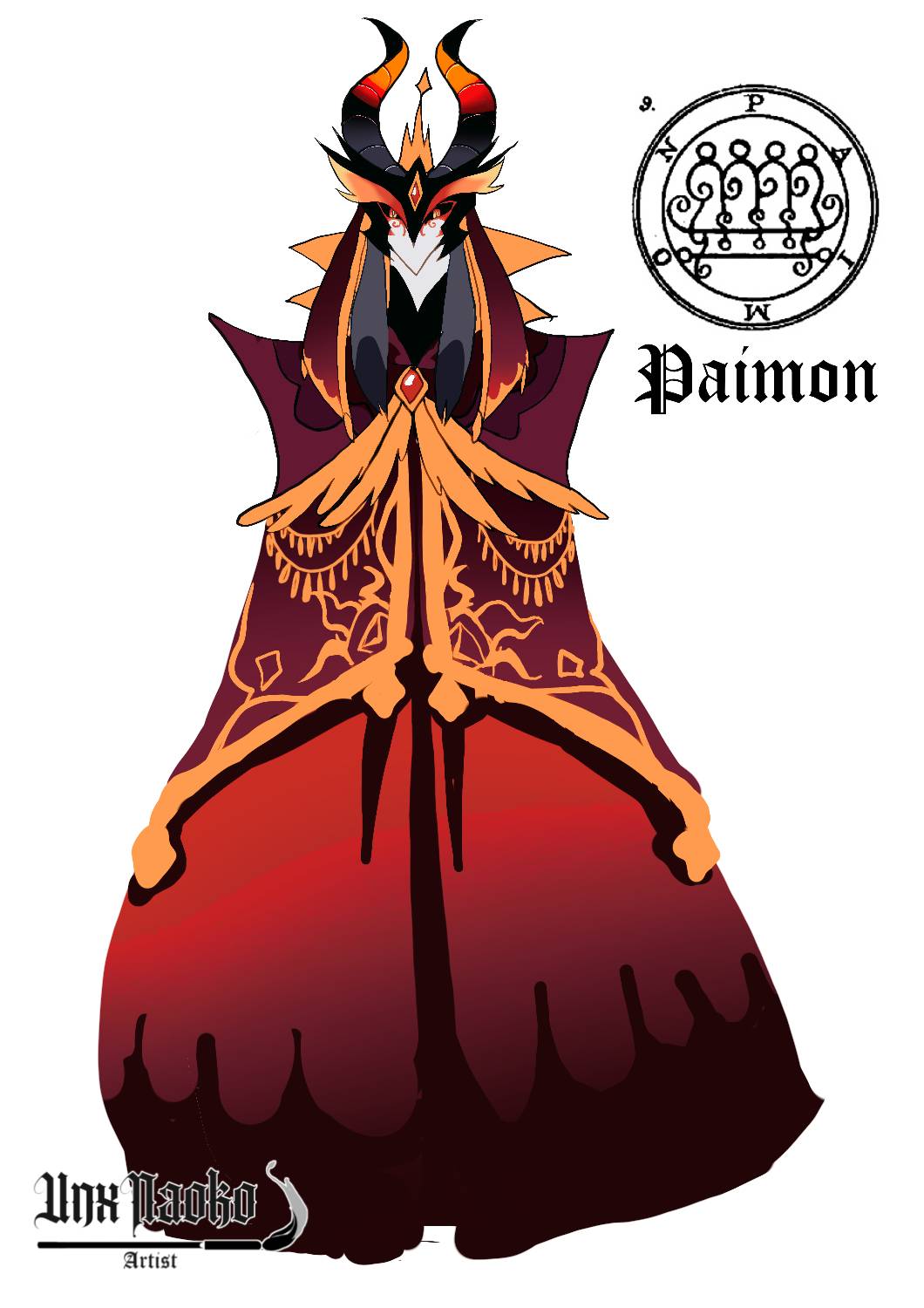 King paimon ars goetia by UNxNaoko on DeviantArt