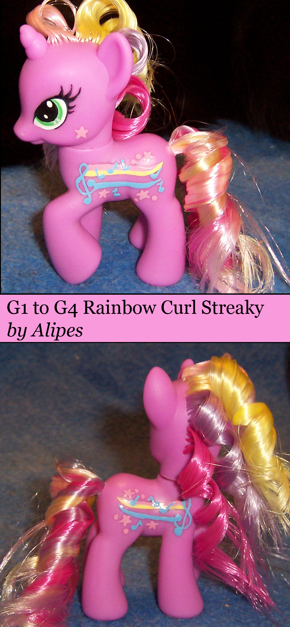 G1 to G4 Rainbow Curl Streaky Custom Pony