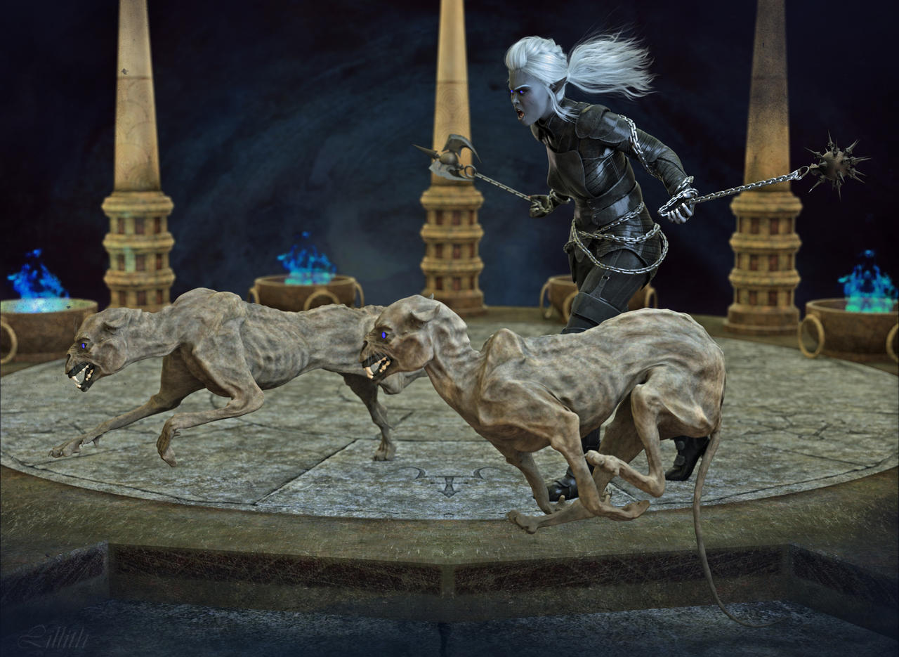 Elf Attacking Computer Dark Elf - Attack by LillithI on DeviantArt