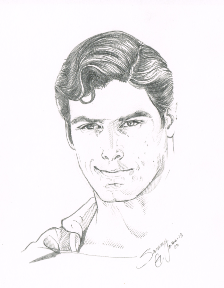 Christopher Reeve quick sketch