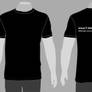 Plain Black T-Shirt Template Front and Back