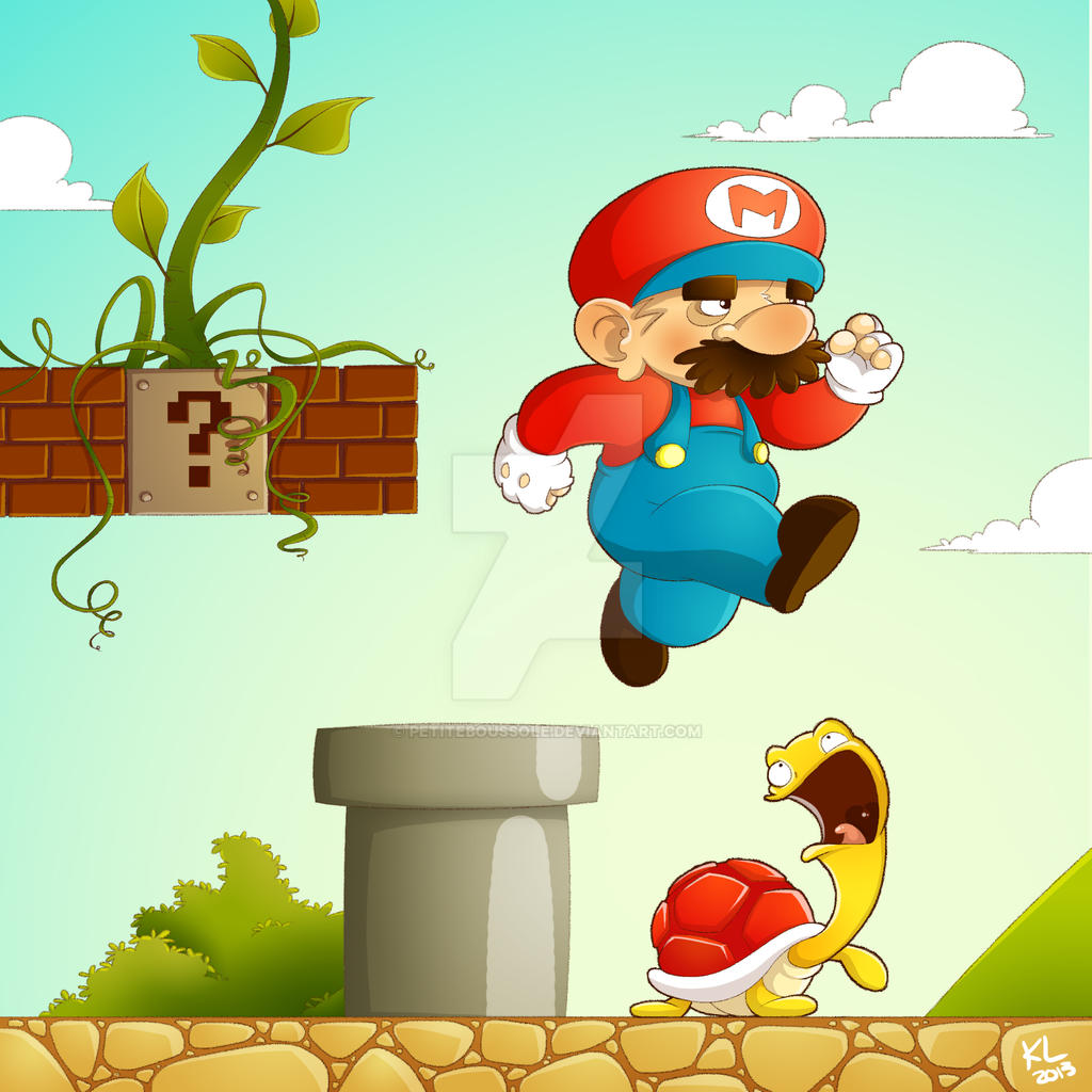 Grumpy Mario Grumpy_Mario by PetiteBoussole on DeviantArt