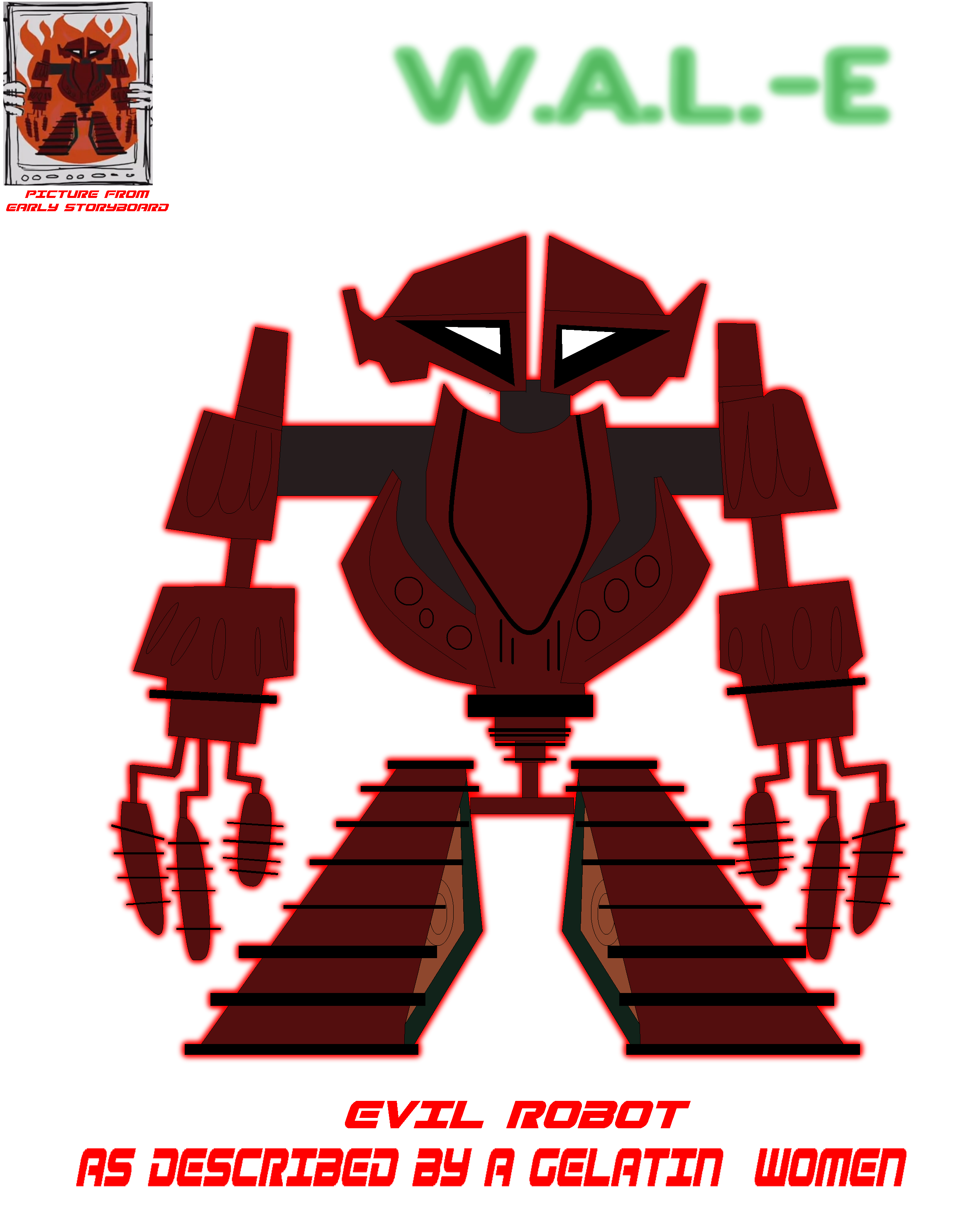 Evil Rbot (W.A.L.-E) Evil Robot as described by Tye2000 on DeviantArt