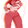 garnet + rose quartz = rhodochrosite!!