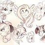 My Little Pony Character Sketches 