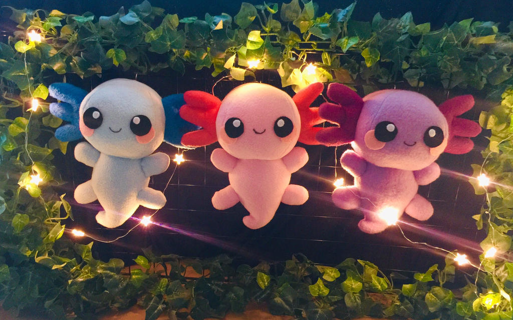 Baby Axolotl Plushies By Plushlandpi On Deviantart