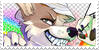 Stamp depicting MAILPUP's album FANSERVICE.