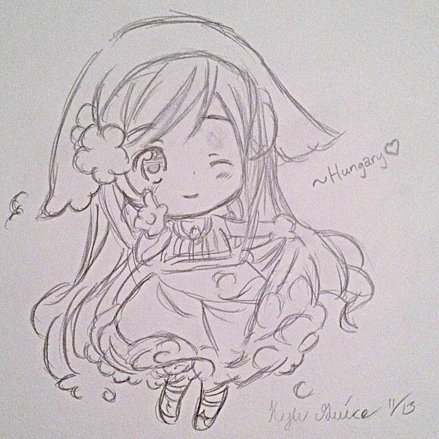 Anime chibi drawing by tantasha on DeviantArt