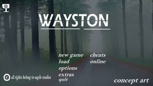 Main menu Wayston game concept