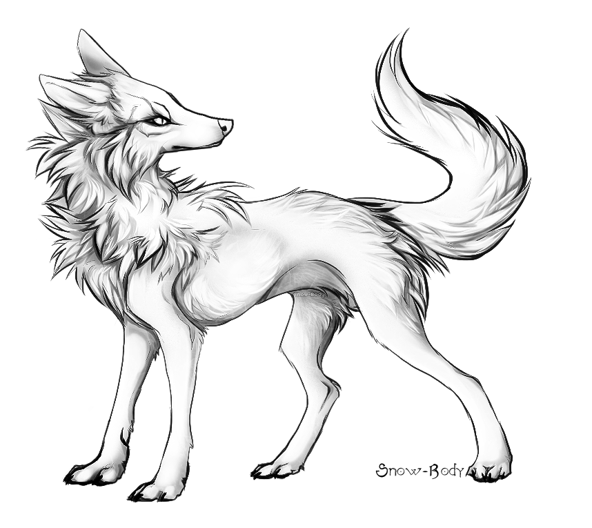 Free Canine Lineart