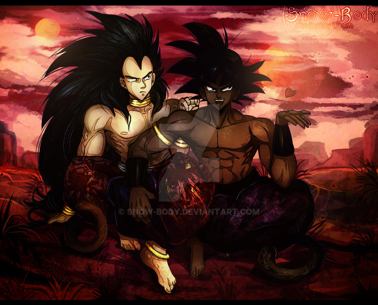 Raditz Turles Raditz and Turles by Snow-Body on DeviantArt