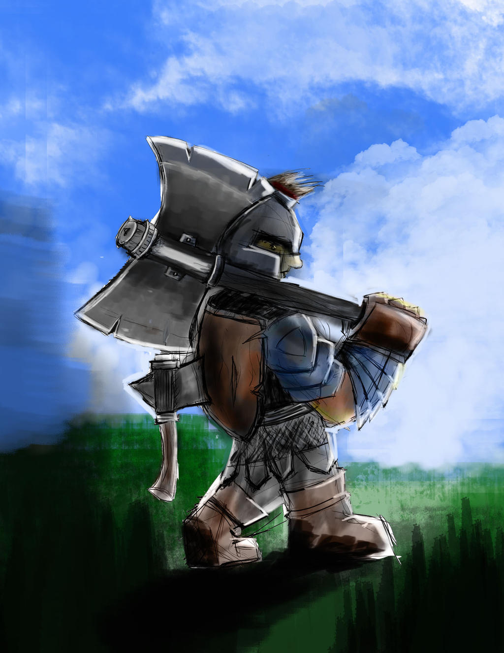 2 axe dwarf warrior by bakill15 on DeviantArt