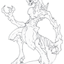 Mewtwo (FanArt - LineArt)