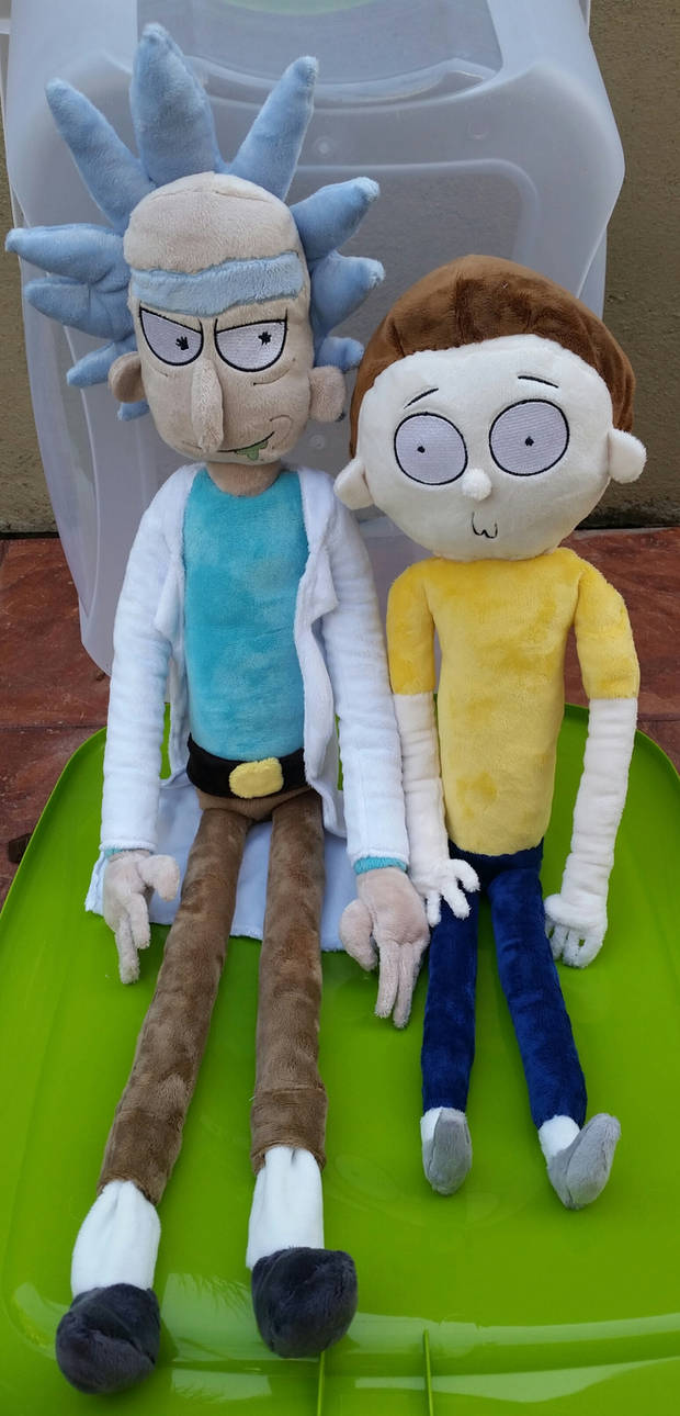 Rick and Morty Plush by TheNoTalentLoser on DeviantArt