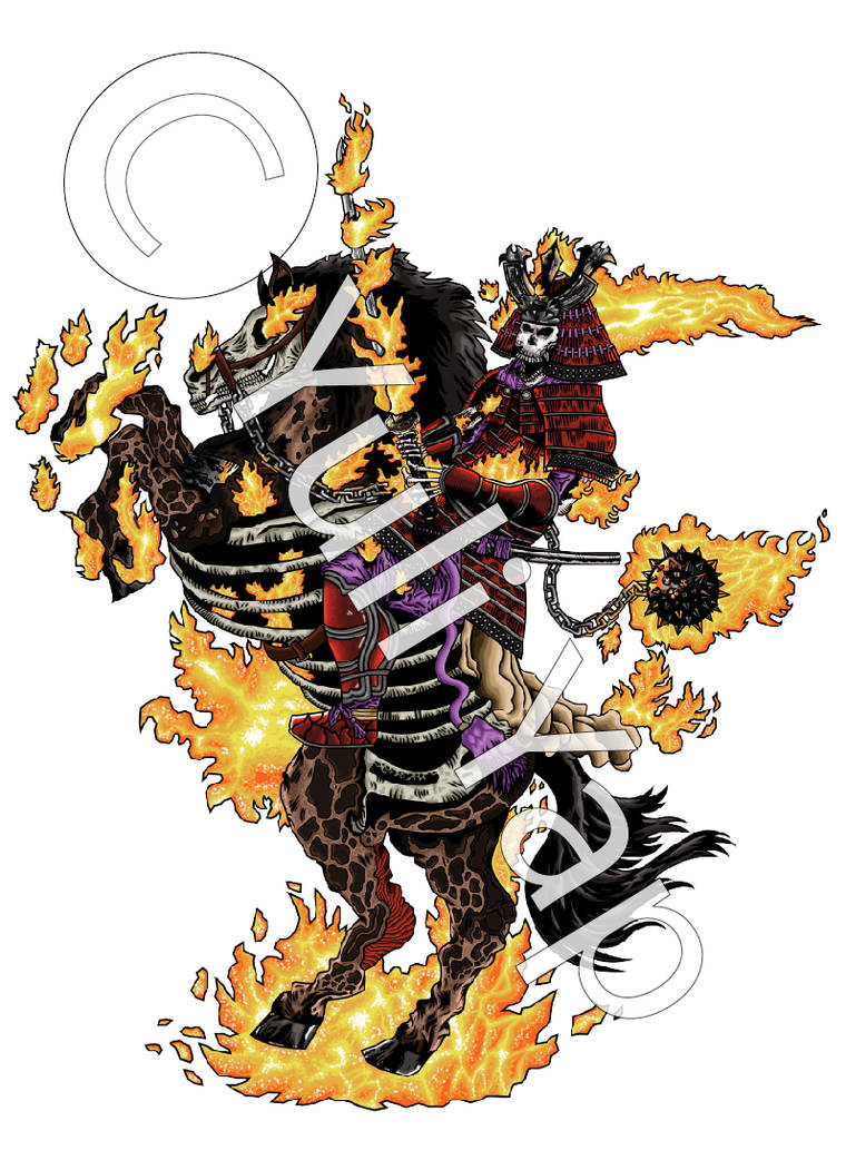 Samurai Ghost Rider by Skatarz on DeviantArt