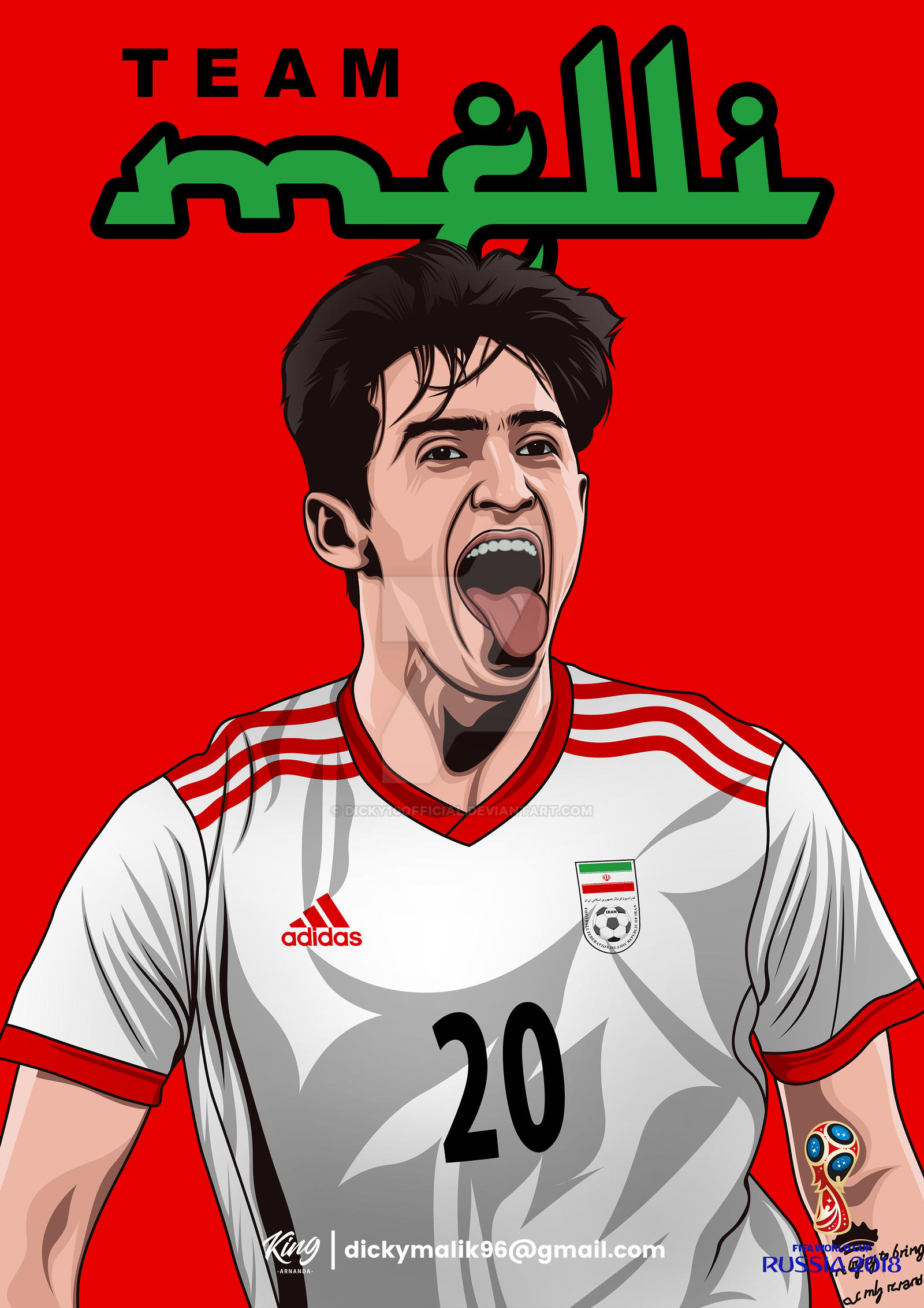 Iran - Sardar Azmoun by dicky10official on DeviantArt