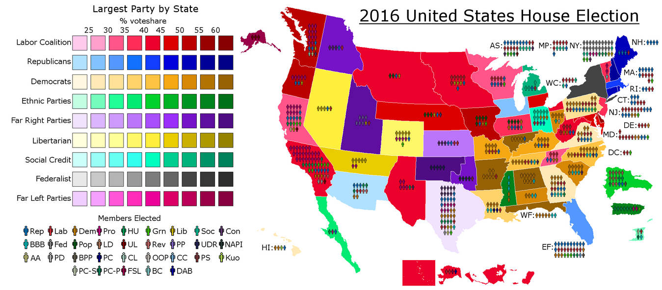 2016 House election in the Seventh Party System