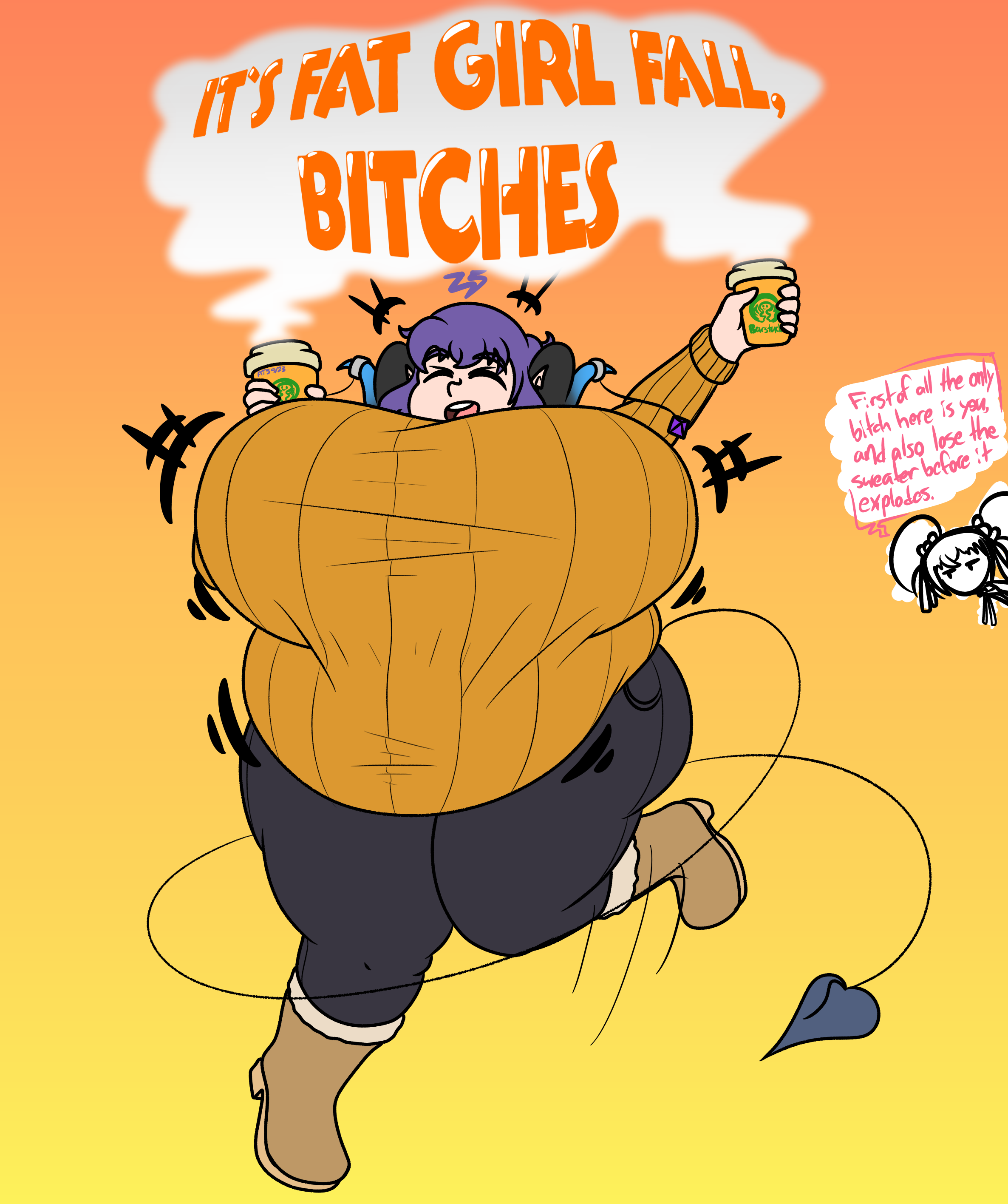 Fat Fallout Deviantart Fat Girl Fall by AtomicSinsDA on DeviantArt