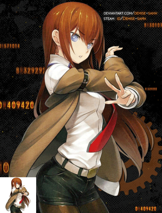 Makise Kurisu Steins Gate Animated By Demise Sama On Deviantart