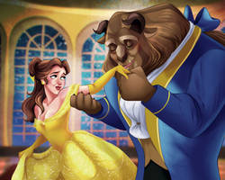 Hand Kiss - Belle and Beast