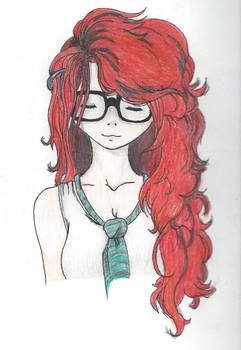 Red-Haired Hipster Girl