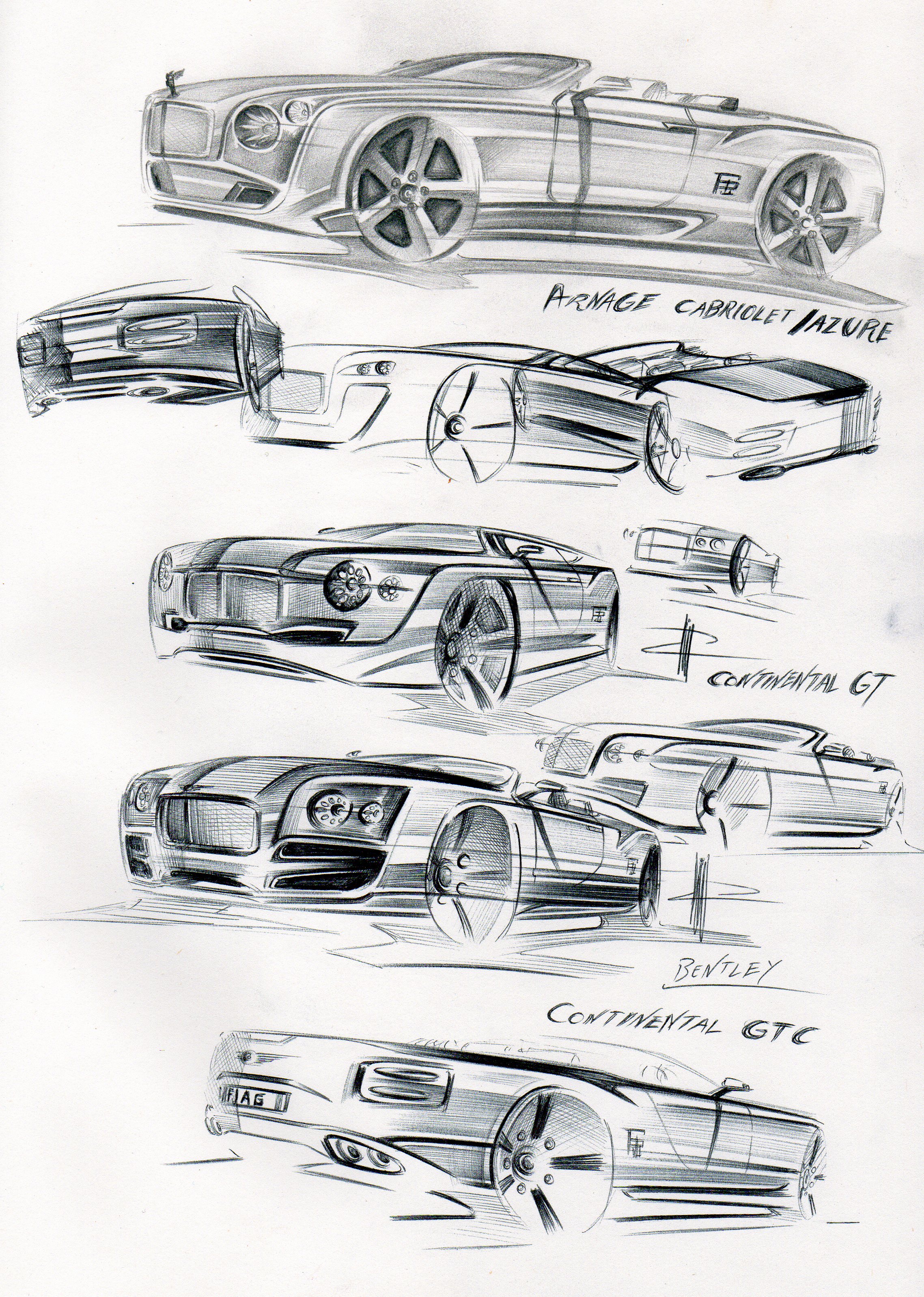 Some BENTLEY sketches by FJAG