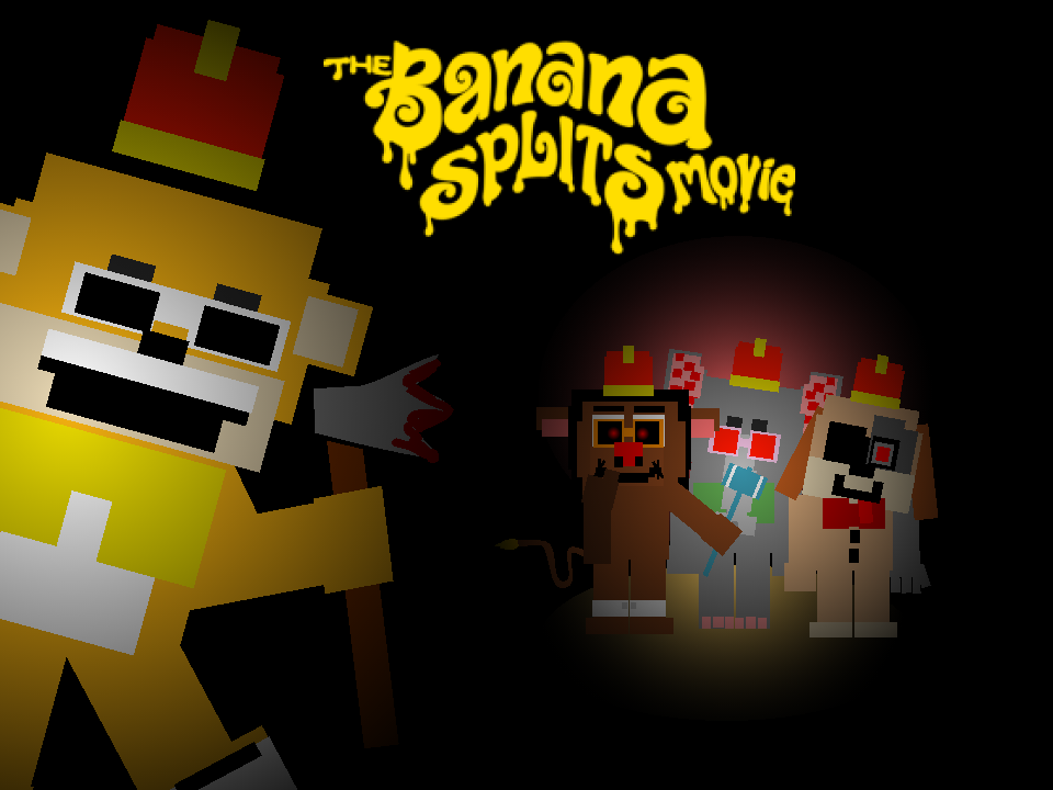 The Banana Splits Movie Cover With FNAF (Scratch) by