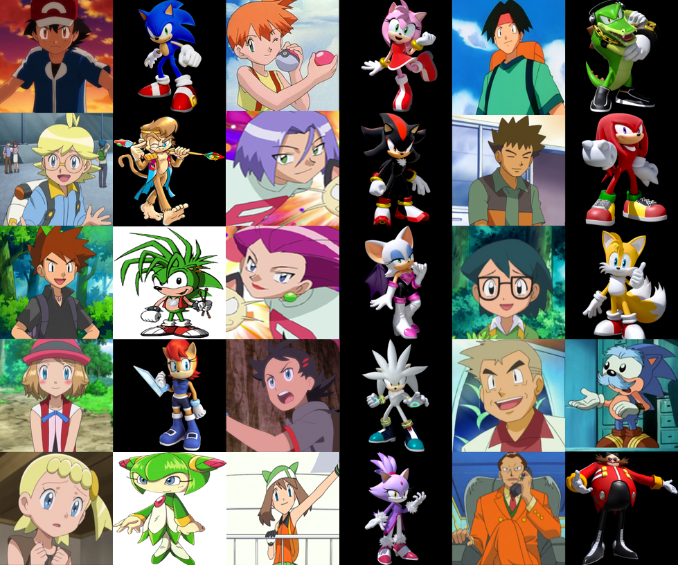 Sonic Characters Deviantart Sonic The Hedgehog Characters as Pokemon Trainers by ameth18 on DeviantArt
