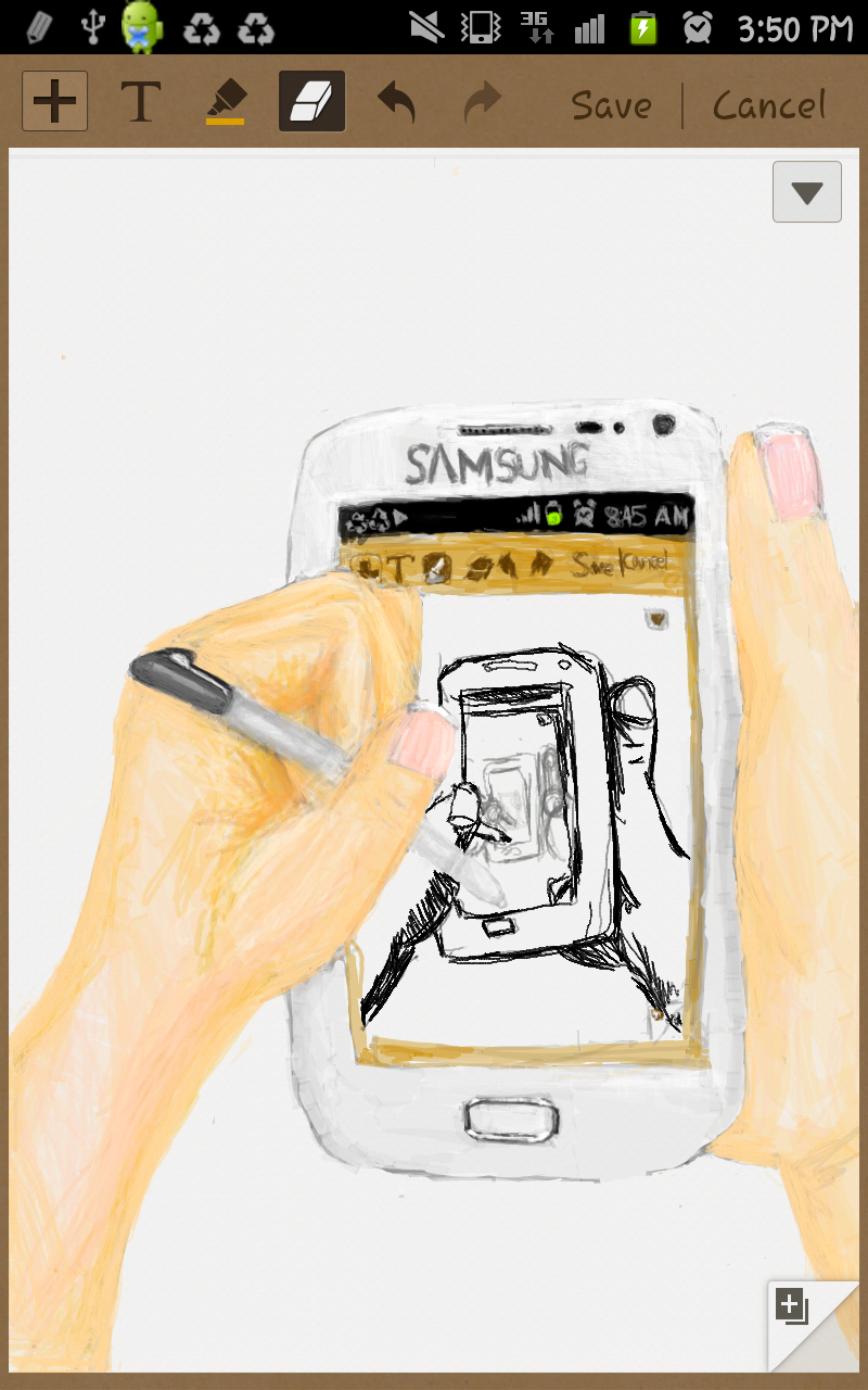 phone draw-ception