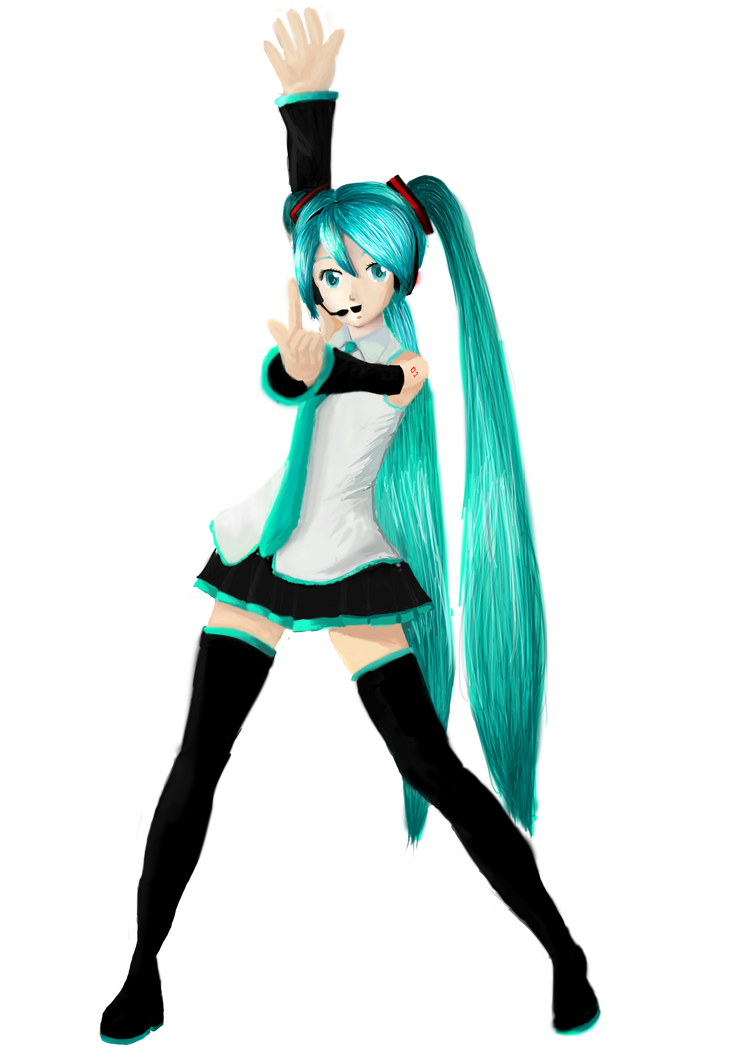 hatsune miku (i can't think of a bg)