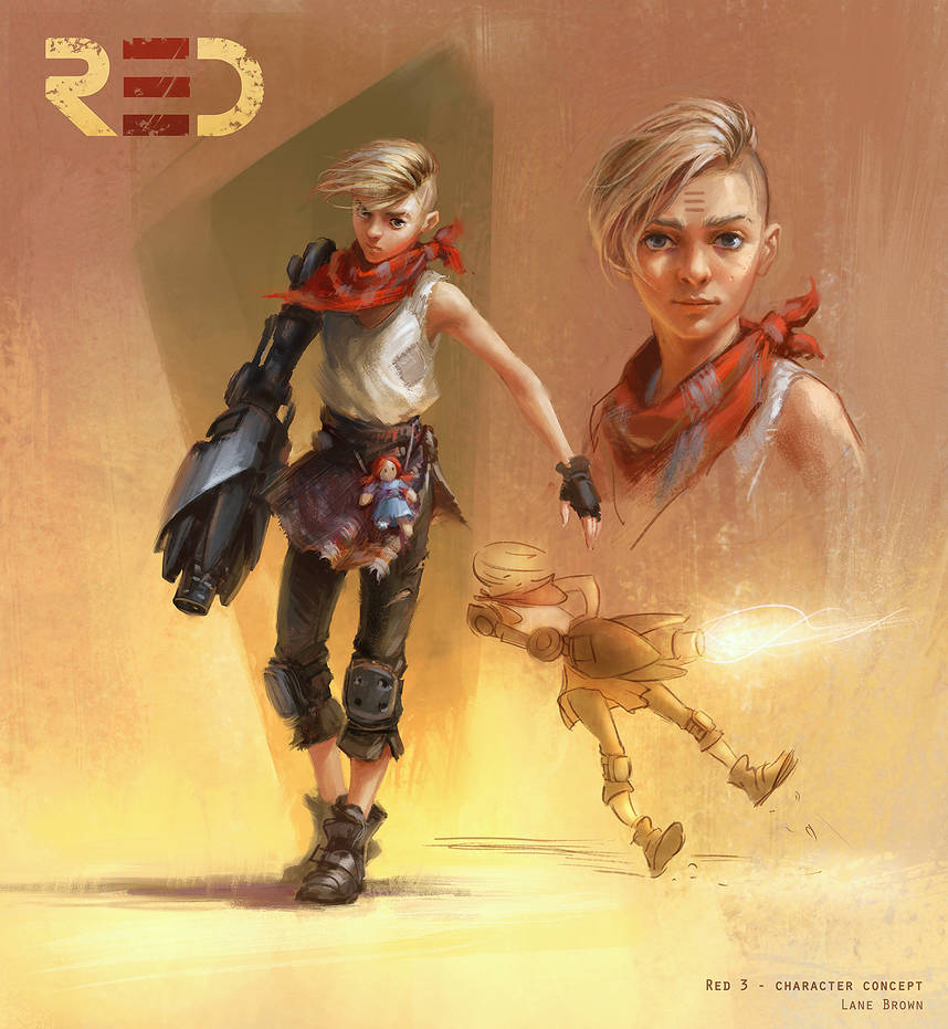 Red 3 - Character Concept by Wildweasel339