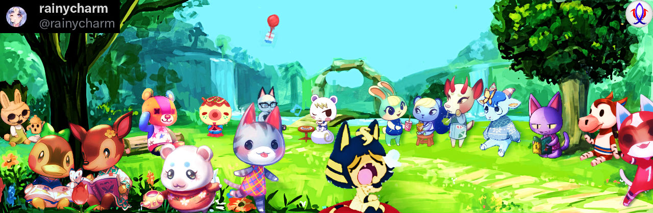 Animal Crossing Background (various sources)