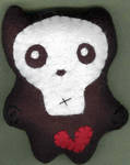 Broken Heart Skull faced Hoodo by verukadolls